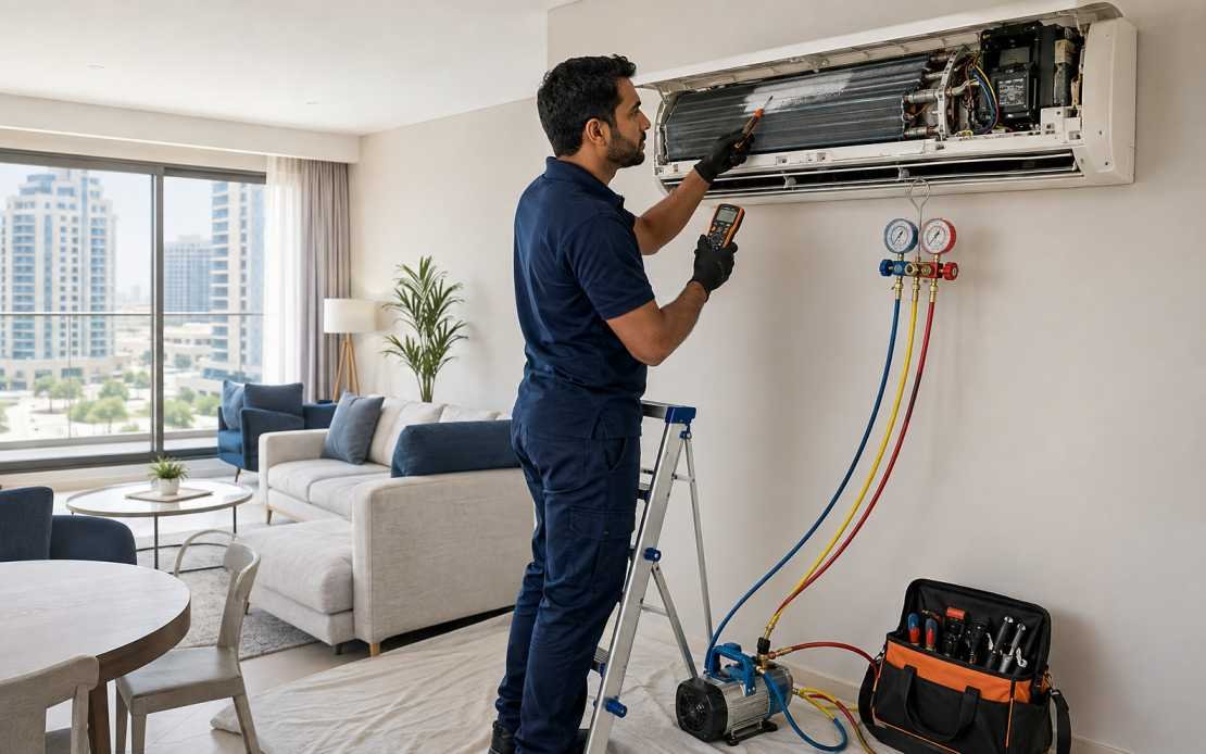 Professional AC Gas Refill Services in JVC Dubai | Call Now 24/7